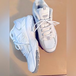 New Balance White Woman Cross Trainers